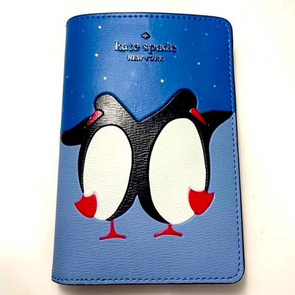 New Kate Spade arctic friends penguin passport holder - Picture 9 of 12